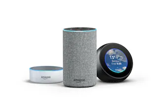 La gamme Amazon Echo réunie en famille