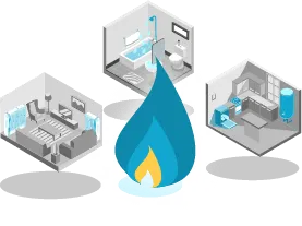 Gas appliances at home
