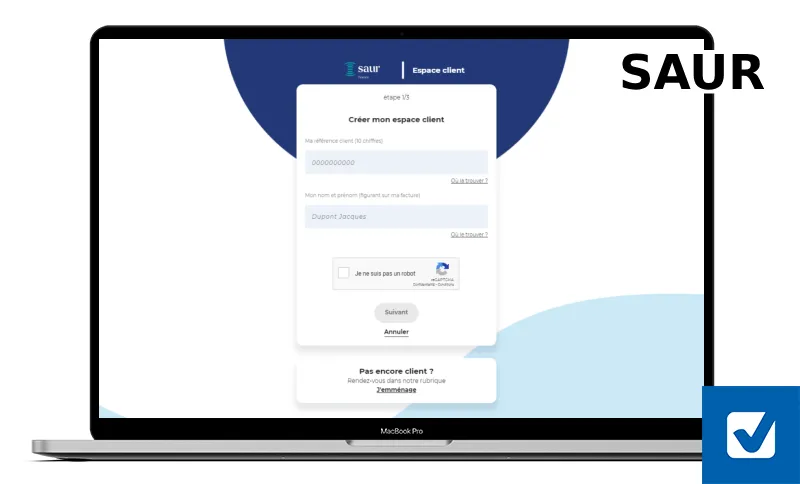 Création espace client SAUR