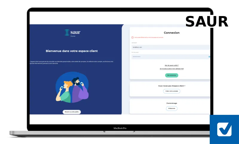 Connexion SAUR problème de connexion