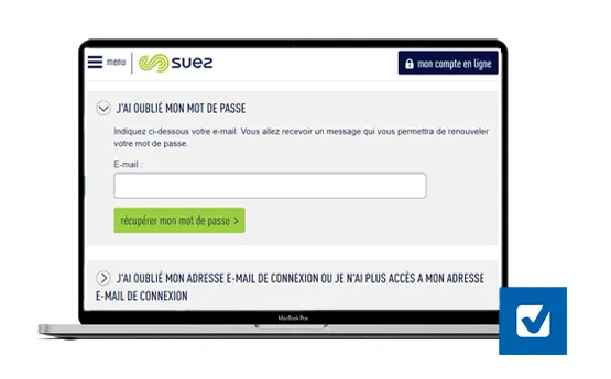 Mot de passe perdu espace en ligne