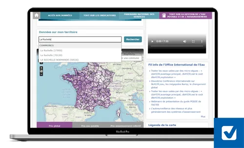 Site officiel services.eaufrance