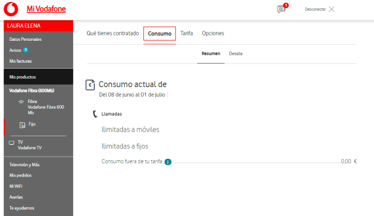 consultar consumo Vodafone