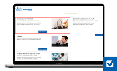 Formulaire de souscription en ligne