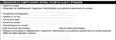 information impot néobanque formulaire