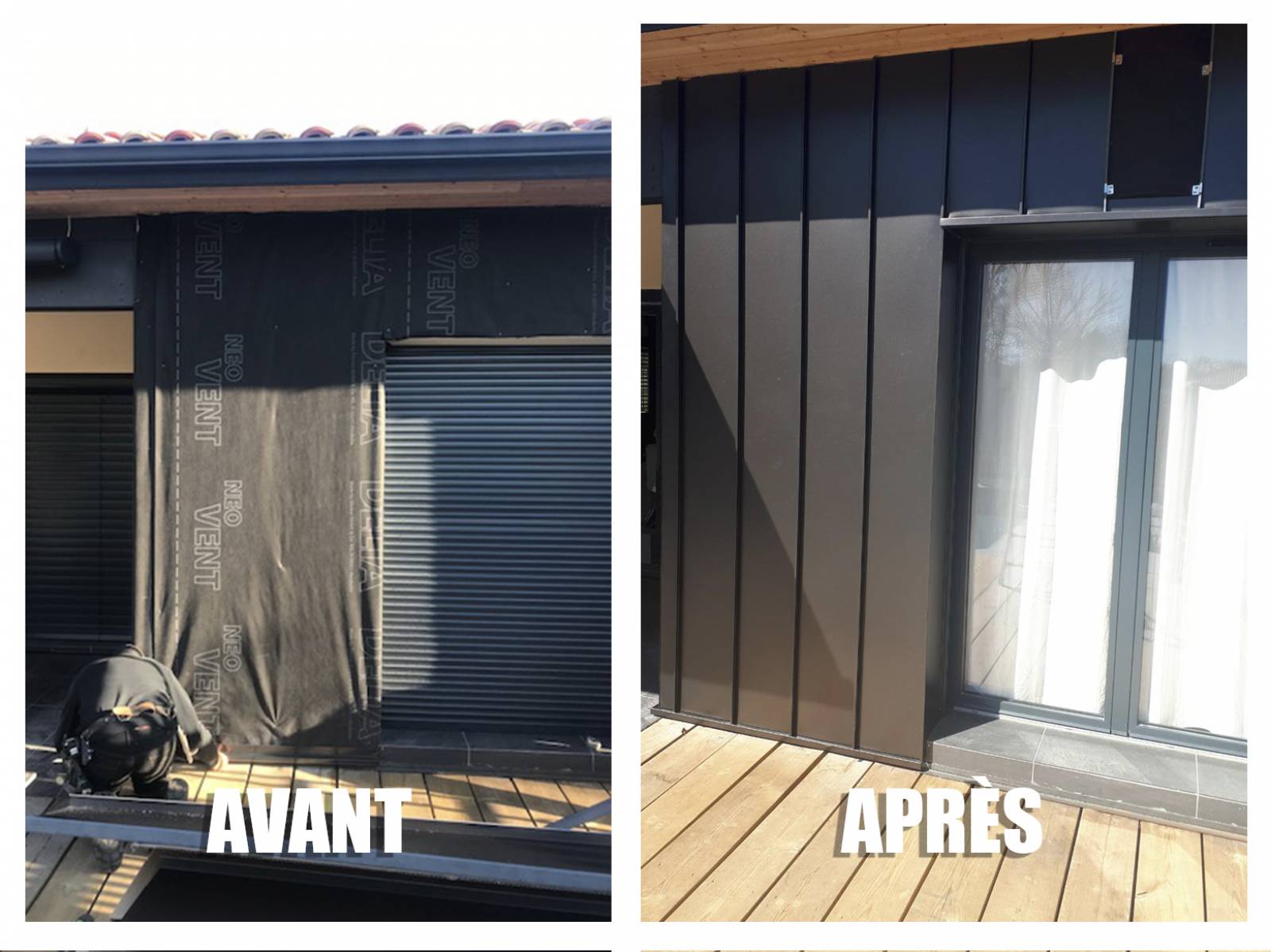 Bardage aluminium vertical