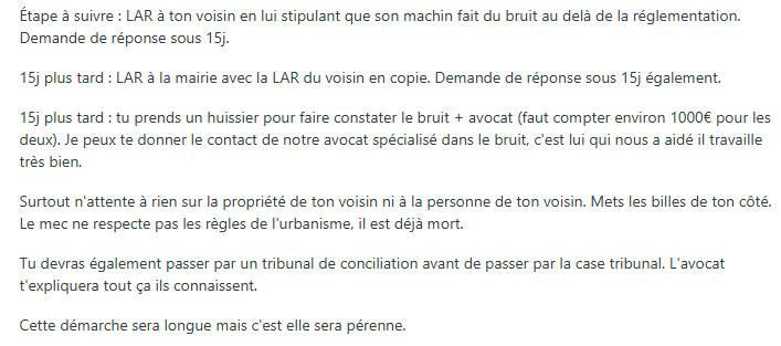 Témoignage 1 : conflit bruit pompe à chaleur