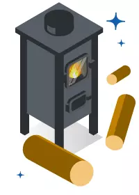 Le poêle scandinave est un type de poêle à bois
