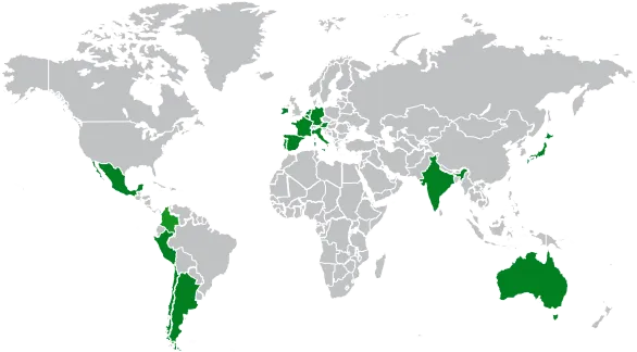 Pays où Selectra est présent