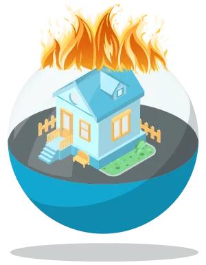 Garantie incendie de l'assurance habitation Crédit Mutuel