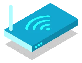 Box internet installée dans un coffret de communication