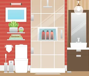 Ondes électromagnétiques dans la salle de bain