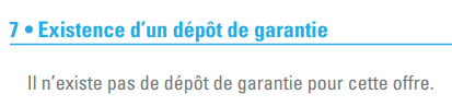 Extrait de la fiche descriptive de l'offre Tarif Bleu d'UEM