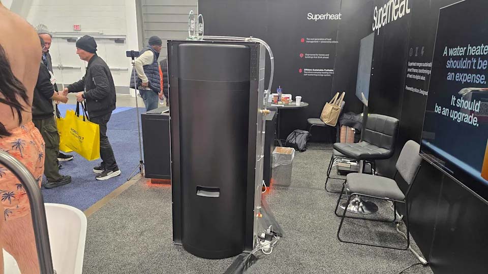 Chauffe-eau Superheat présenté au CES 2026 de Las Vegas