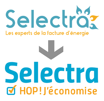 Nouveau et nouveau logos Selectra
