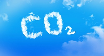 co2 dessiné dans le ciel