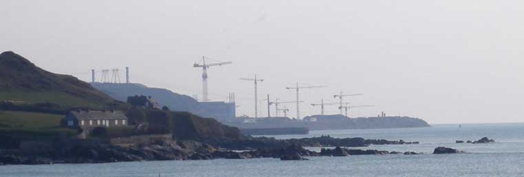 Le chantier de l'EPR de Flamanville, dans la Manche.