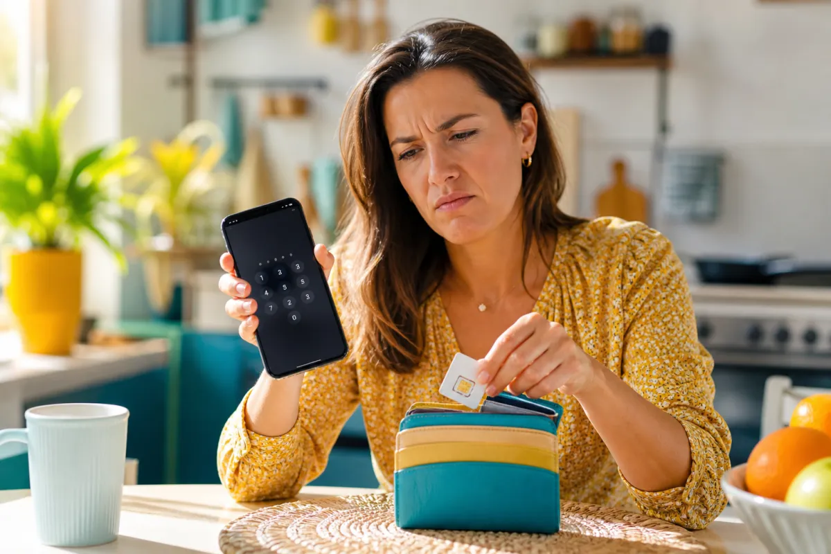 Carte SIM bloquée au démarrage du téléphone : le code à retrouver avant ...