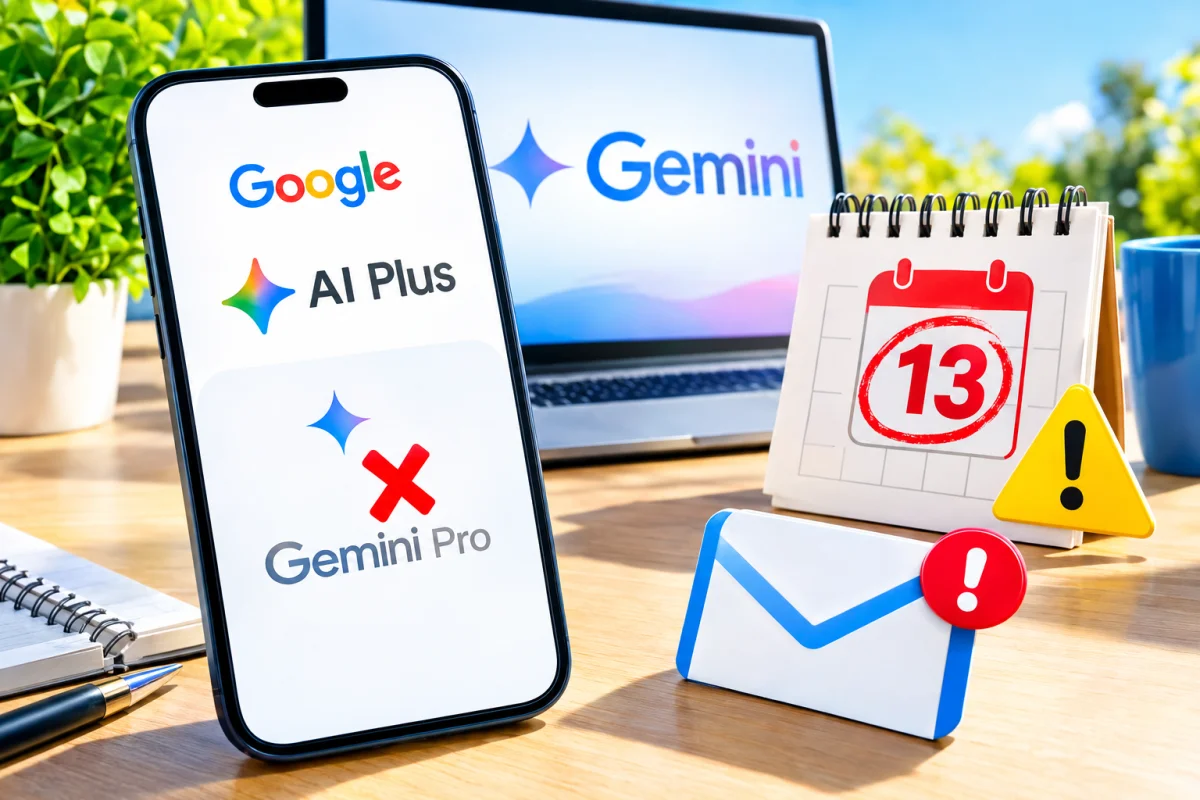 Google to Remove Gemini Pro Access for AI Plus Subscribers