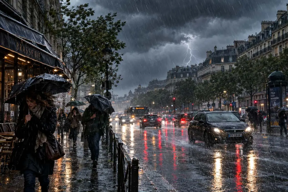 Météo chaotique : après la forte chaleur mardi, orages puis jusqu’à 10 °C de moins dès jeudi